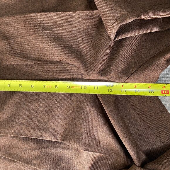 Tony Blake Pleated Dress Pants Men's 38 Brown High Rise Business Office - Picture 10 of 14